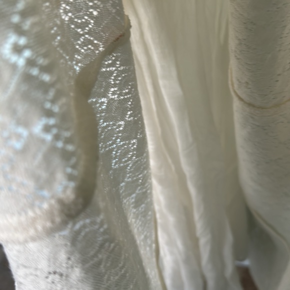 FREE PEOPLE Daisy Waist Dress Size 2 Ivory Sleeveless Fit & Flare dress - Picture 9 of 9